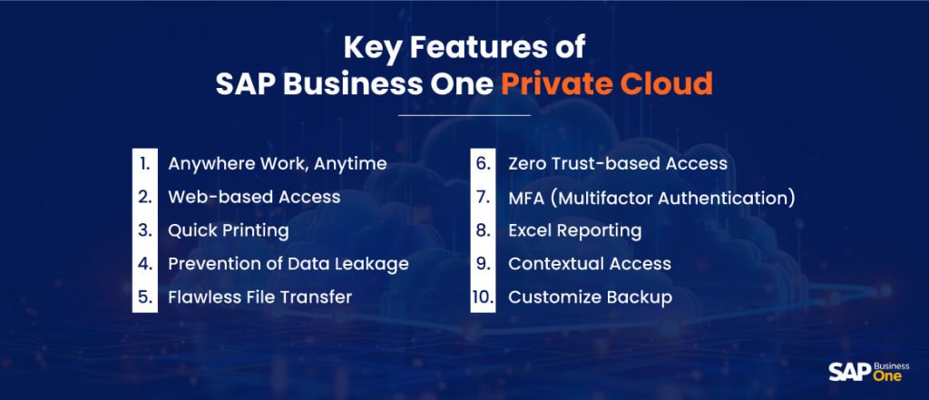 Key SAP Business One Private Cloud Features You Need to Know